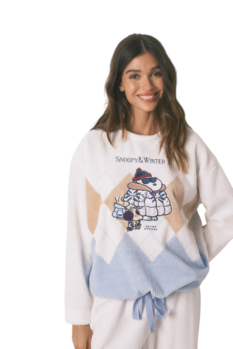 Women Secret Snoopy long polar mousse pajamas