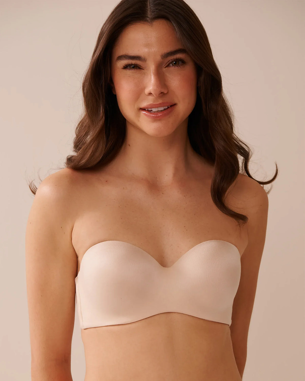 Lightly Lined Memory Foam Strapless Bra in Different Cup Sizes