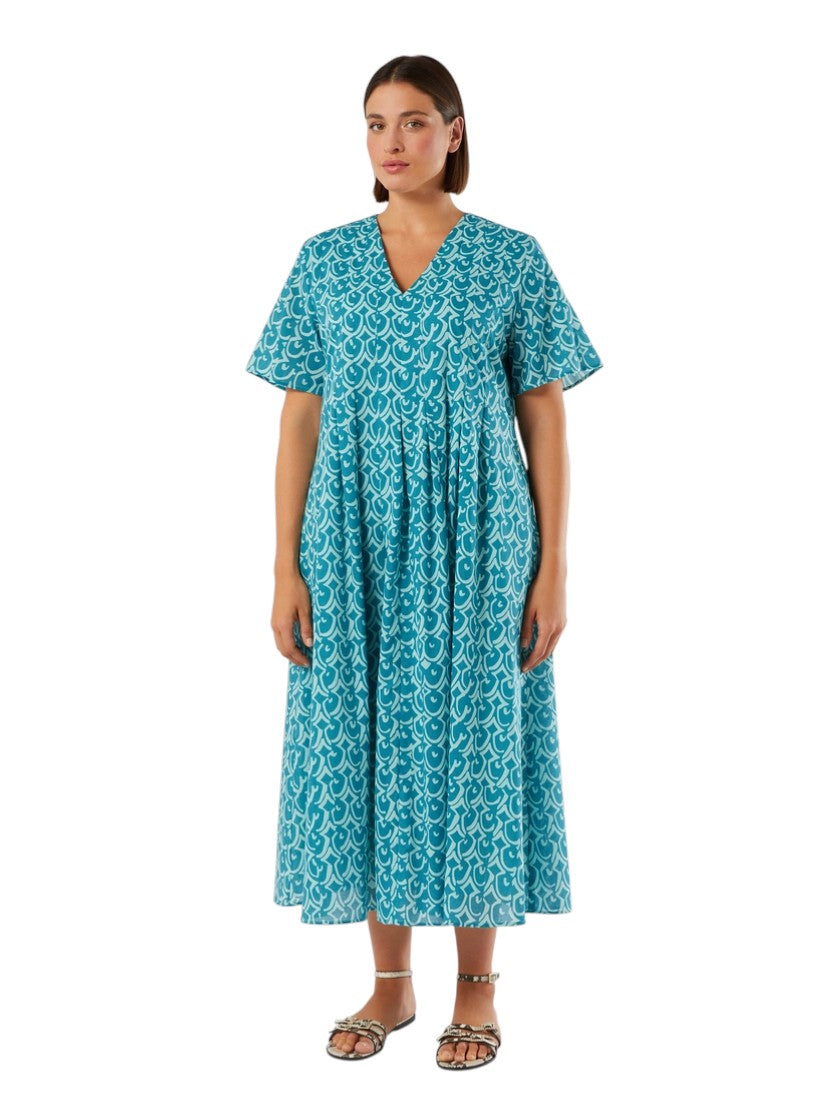 Marina Rinaldi Long poplin dress