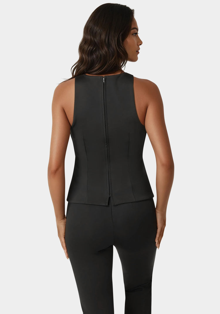 Bebe Bow Halter Neck Top