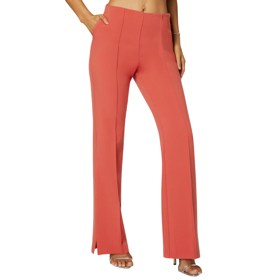Bebe High Waist Tailored Straight Leg Pant