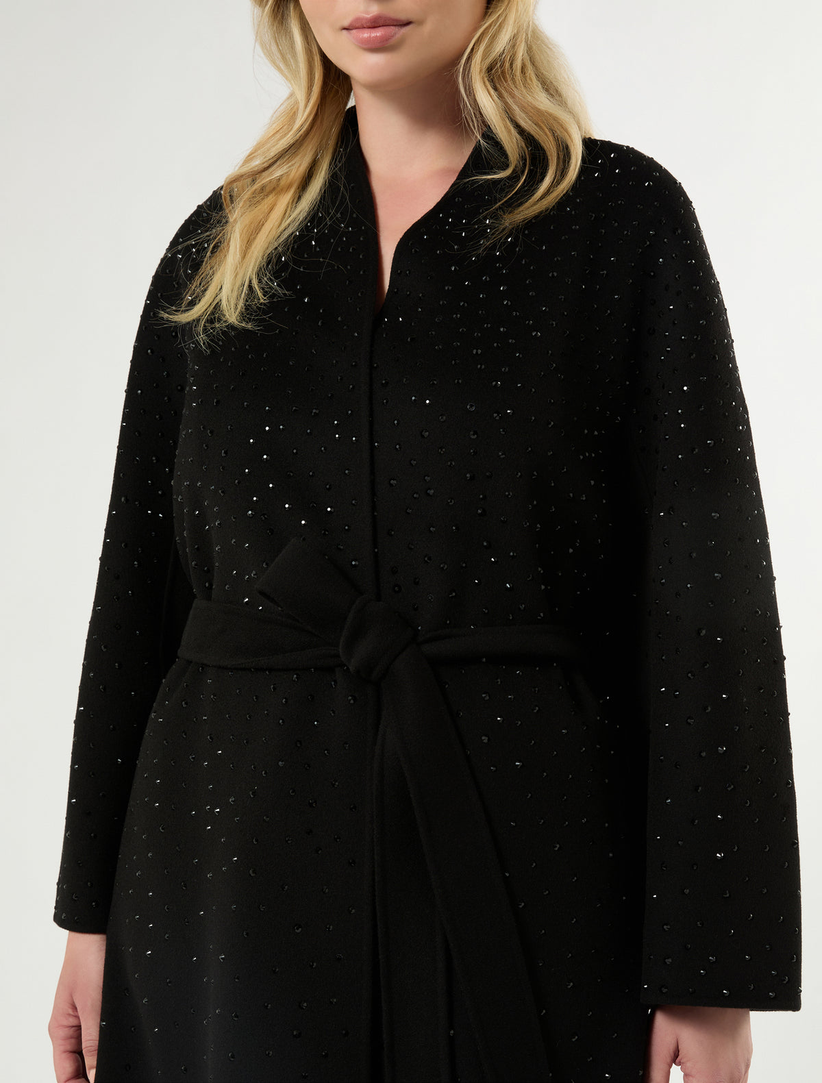 Marina Rinaldi Double Wool and Cashmere Coat