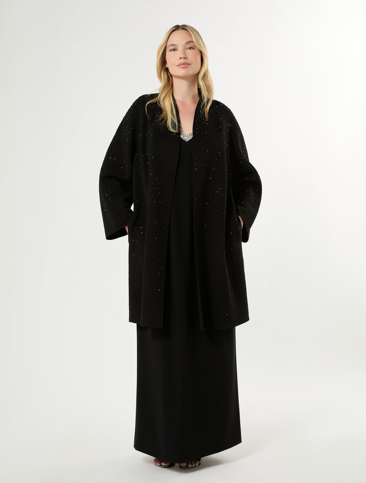 Marina Rinaldi Double Wool and Cashmere Coat