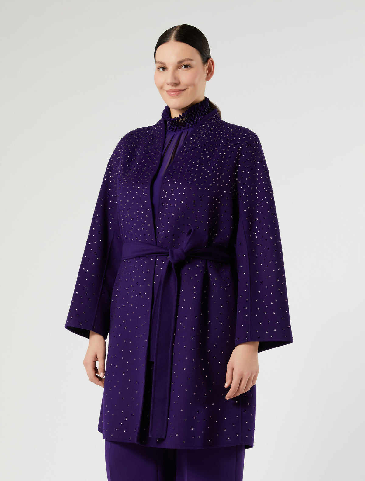 Marina Rinaldi Double Wool and Cashmere Coat