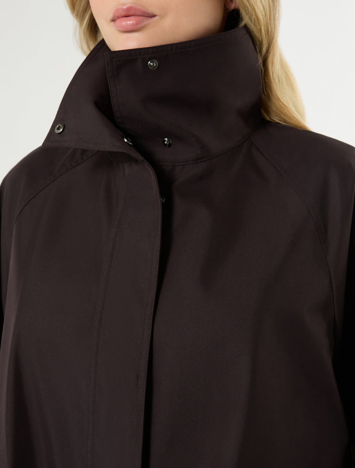 Marina Rinaldi Water-Repellent Twill Raincoat