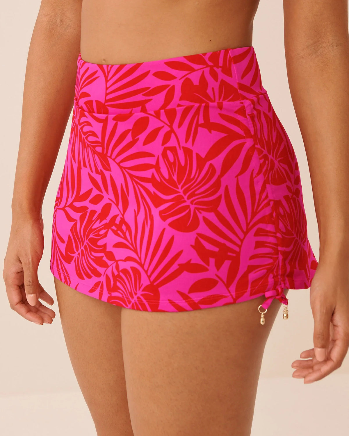 La vie en Rose TROPICAL FUCHSIA High Waist Skirt