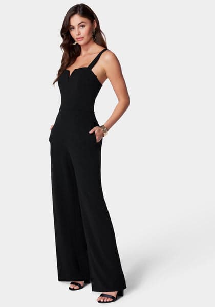 Bebe V Wire Core Jumpsuit