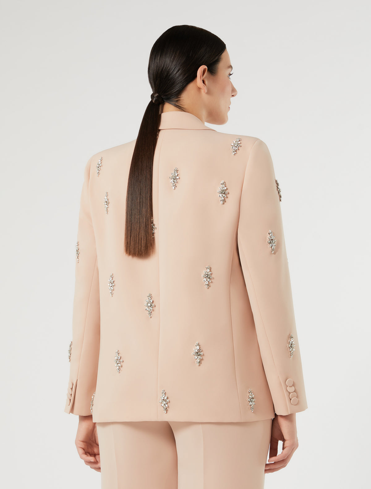 Marina Rinaldi Embroidered Cady Blazer Jacket