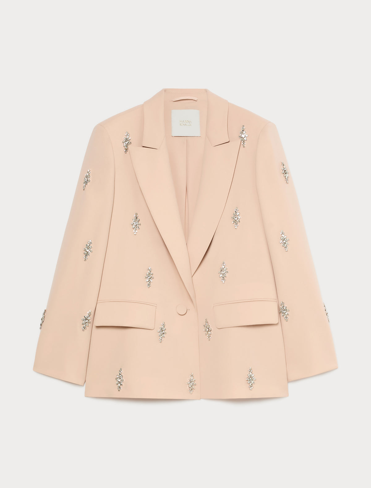 Marina Rinaldi Embroidered Cady Blazer Jacket