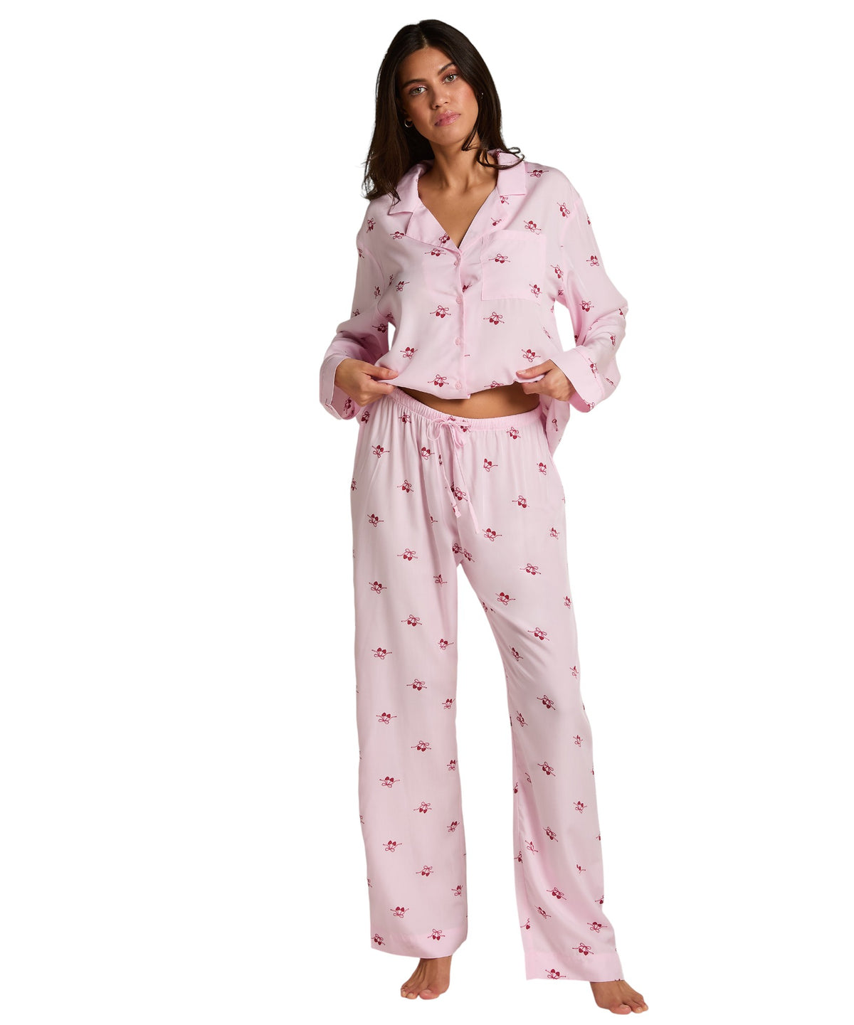 HUNKEMÖLLER Pant Woven Cherry