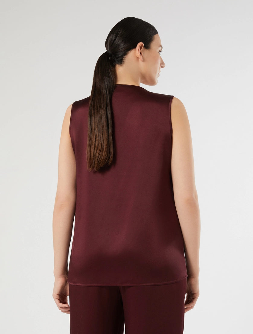 Marina Rinaldi Crepe envers satin top