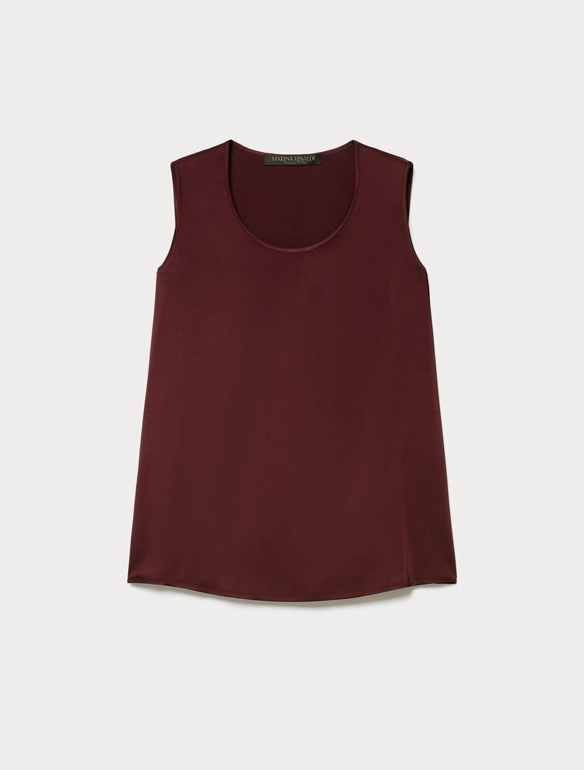 Marina Rinaldi Crepe envers satin top