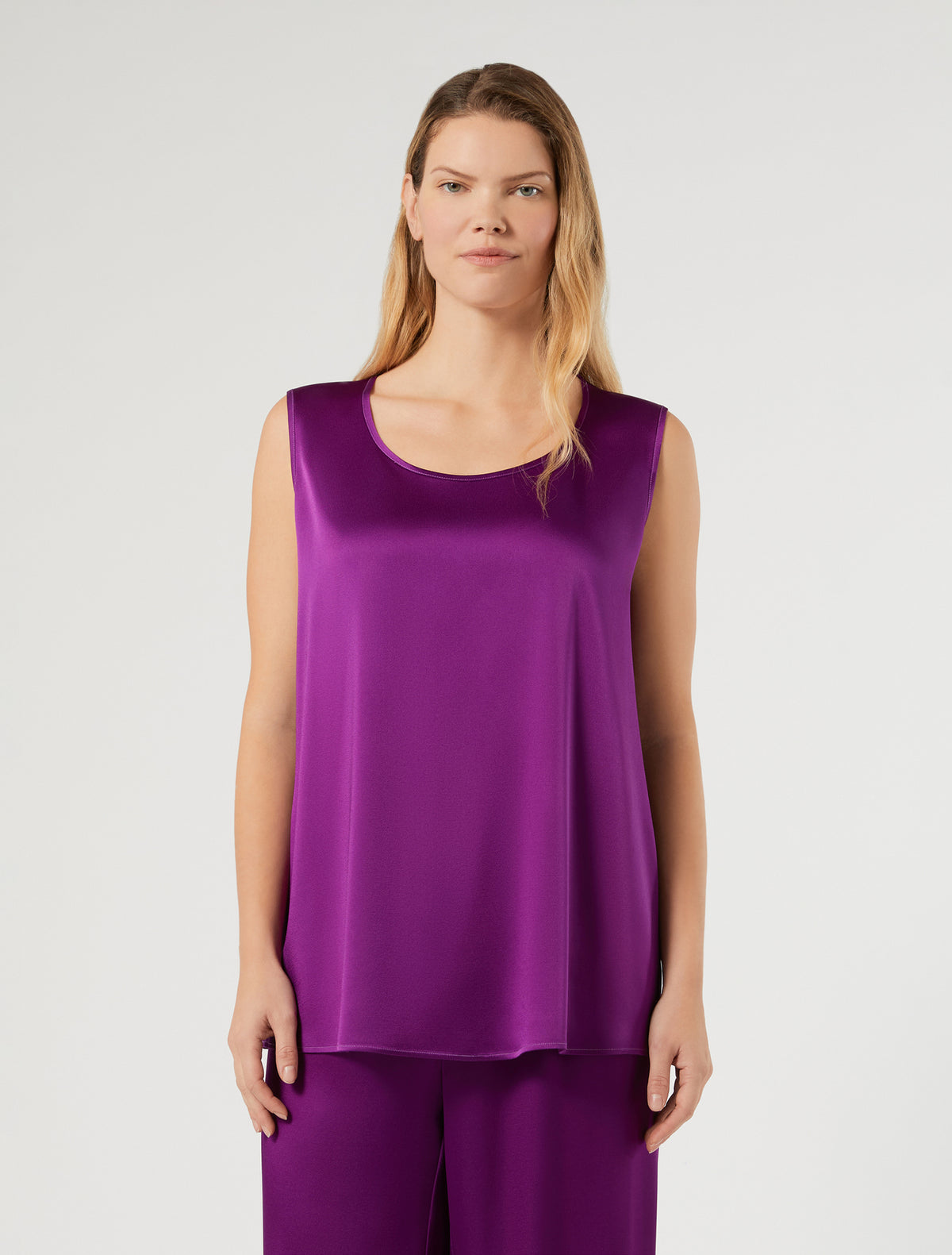 Marina Rinaldi Crepe Envers Satin Top