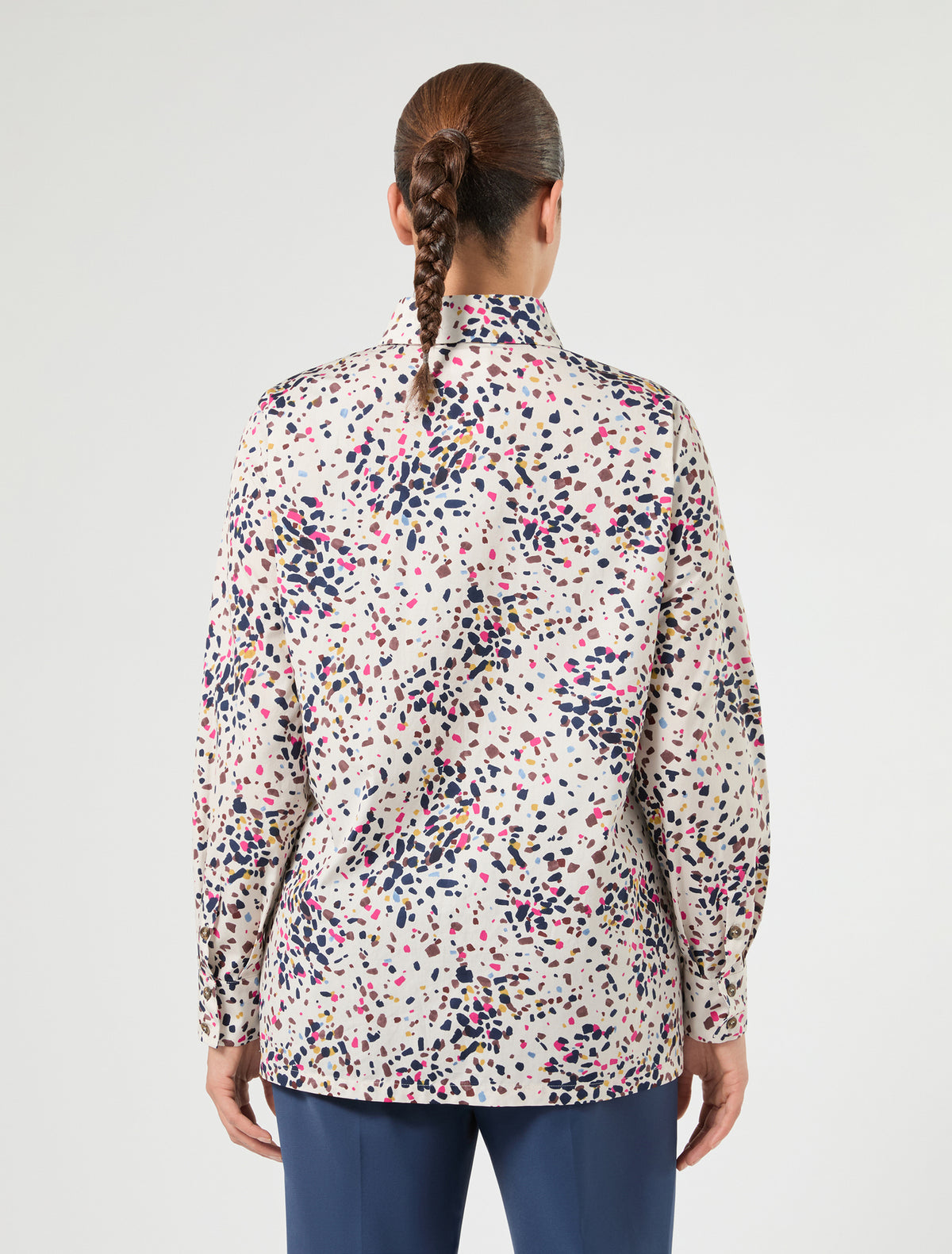 Marina Rinaldi Printed Poplin Shirt