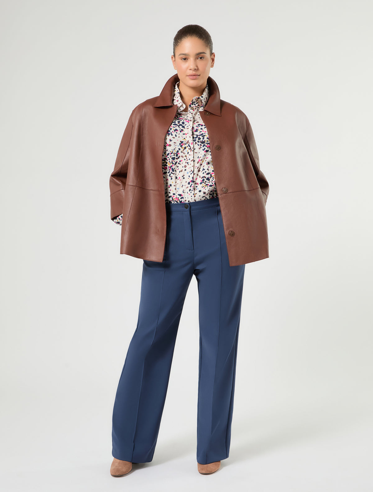 Marina Rinaldi Printed Poplin Shirt