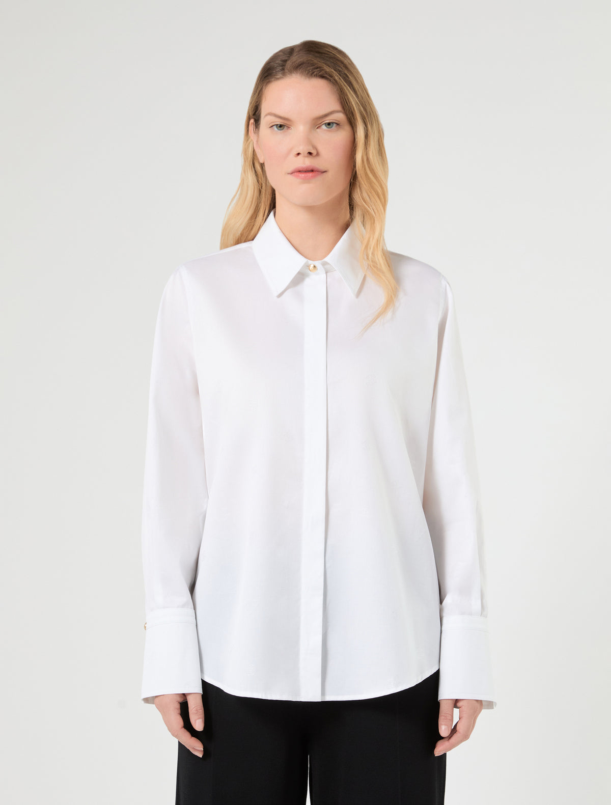 Marina Rinaldi Jacquard Poplin Shirt