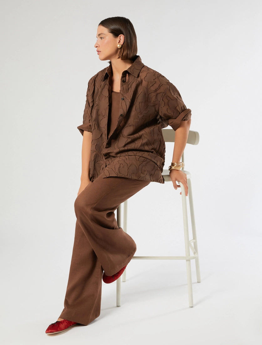 Marina Rinaldi Linen canvas trousers