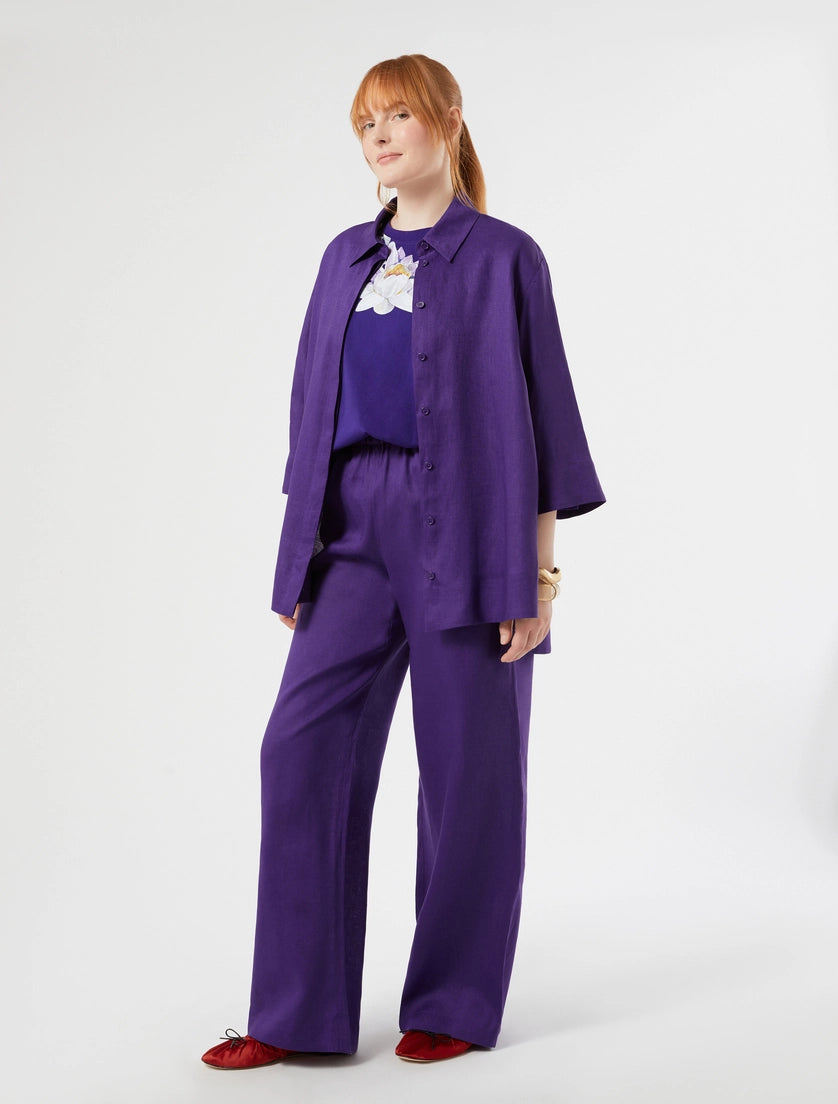 Marina Rinaldi Linen canvas trousers