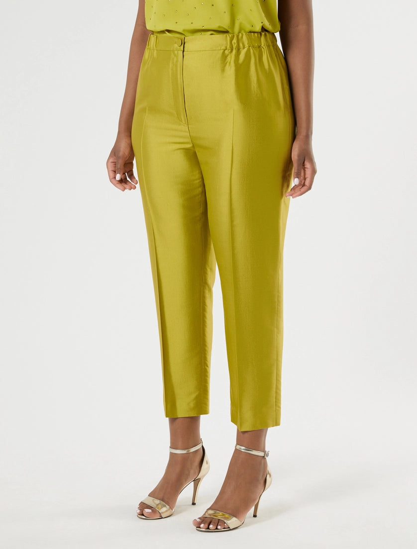 Marina Rinaldi Silk shantung trousers