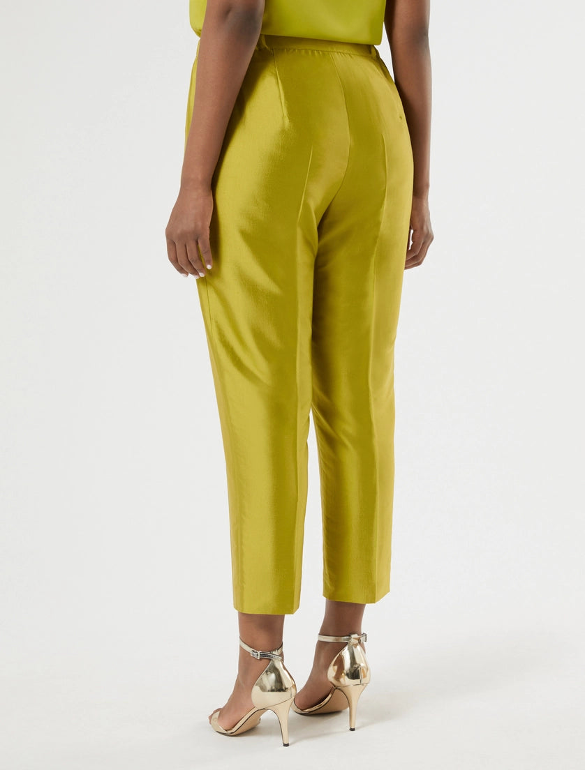 Marina Rinaldi Silk shantung trousers