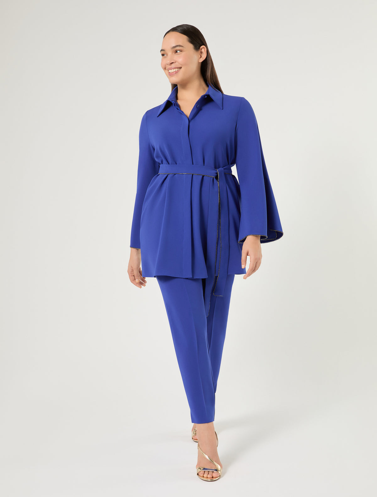 Marina Rinaldi Slim-Fit Cady Trousers