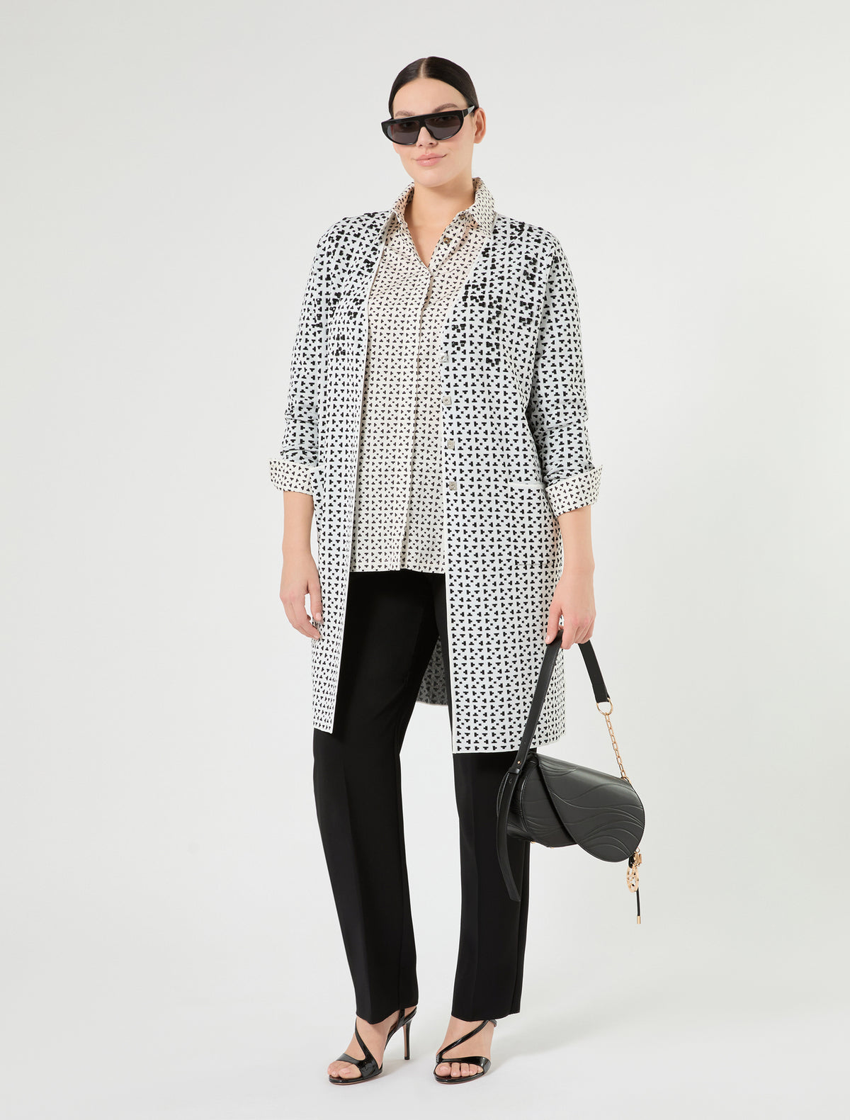 Marina Rinaldi Straight-Fit Cady Trousers
