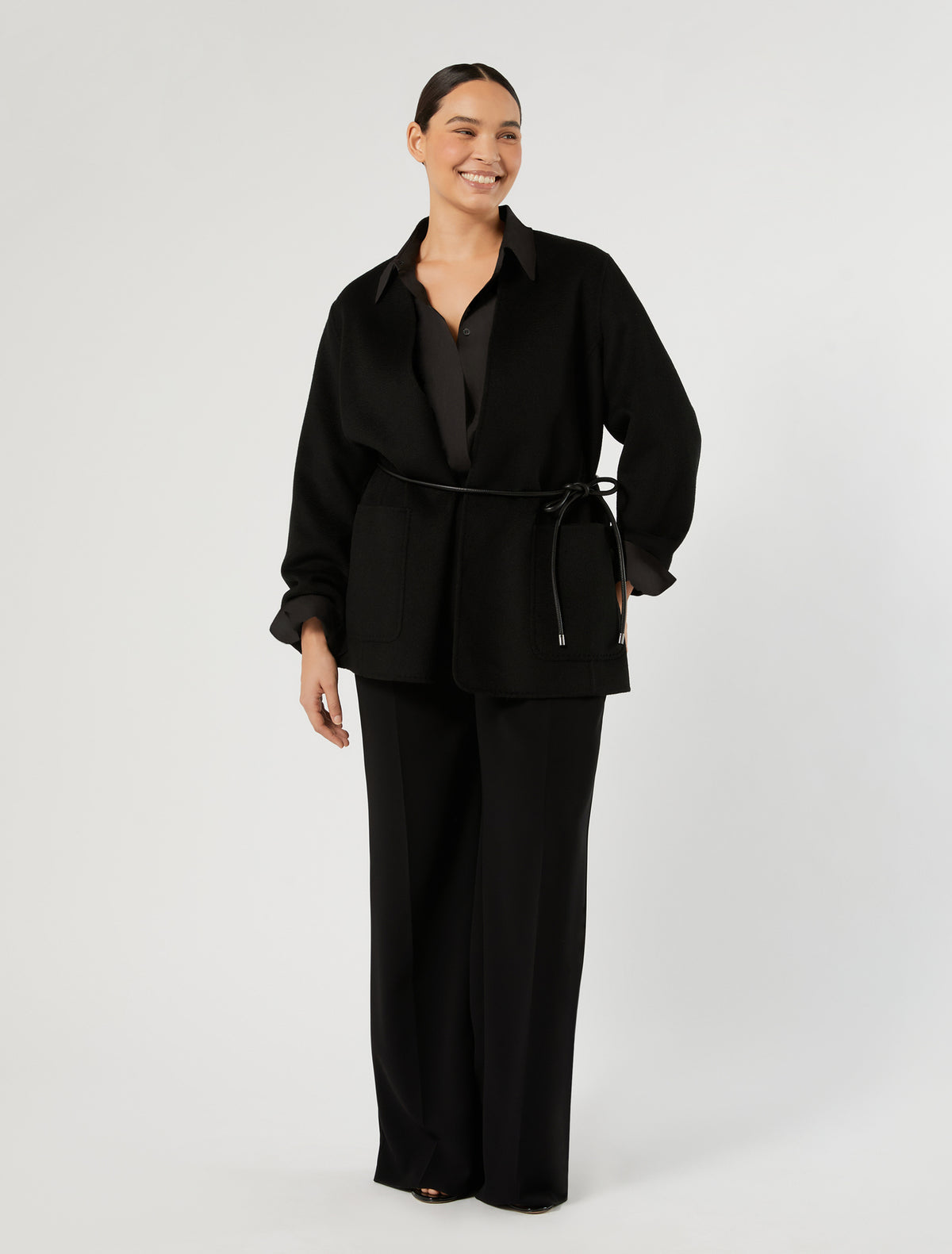Marina Rinaldi Straight-Fit Cady Trousers