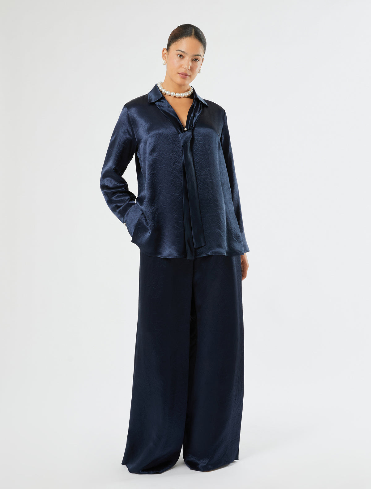 Marina Rinaldi Envers Satin Trousers