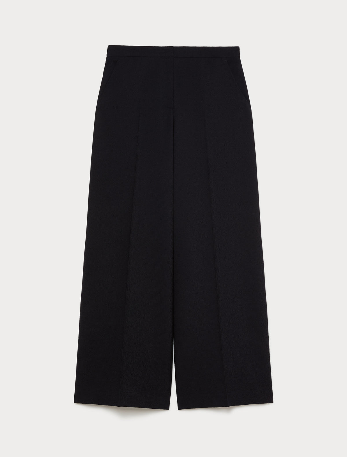 Marina Rinaldi Seersucker Palazzo Trousers