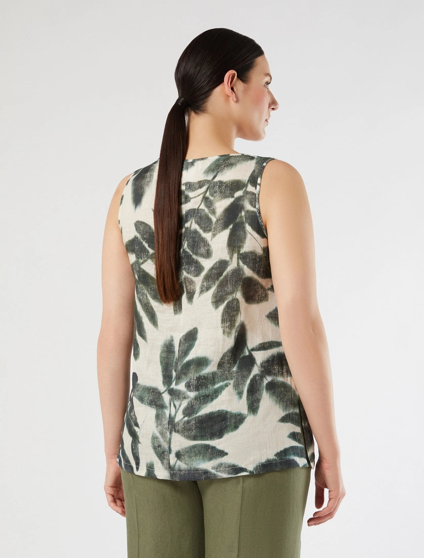 Marina Rinaldi Linen canvas top