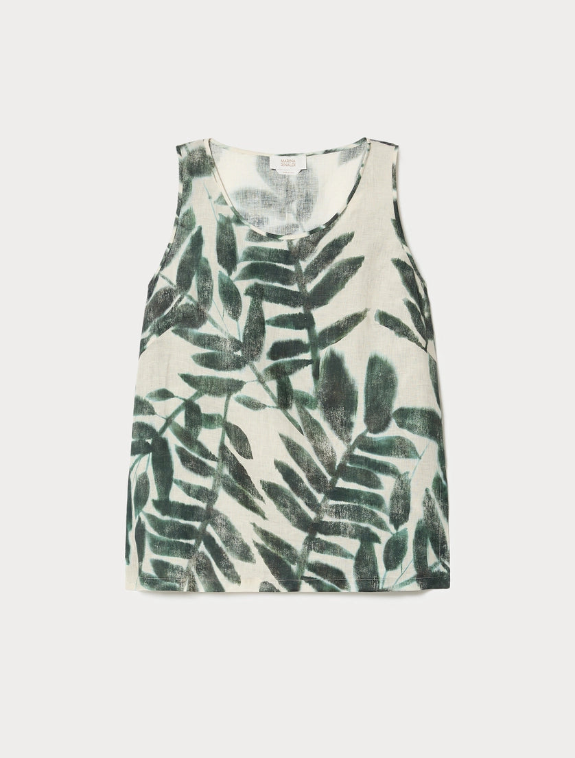 Marina Rinaldi Linen canvas top