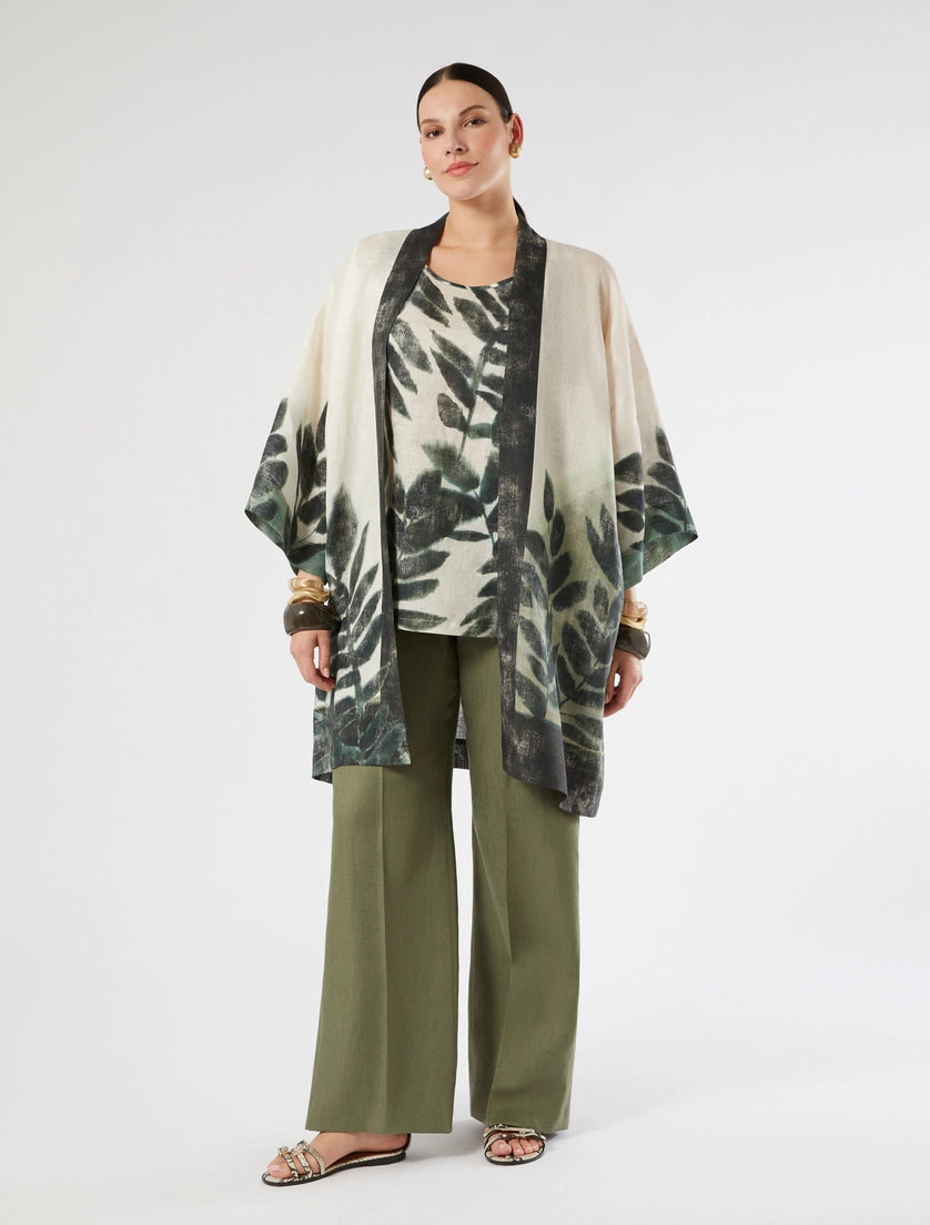 Marina Rinaldi Linen canvas top