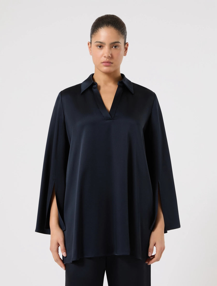 Marina Rinaldi Crepe envers satin tunic