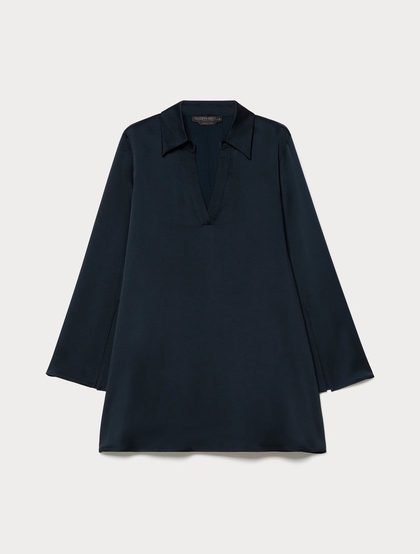 Marina Rinaldi Crepe envers satin tunic