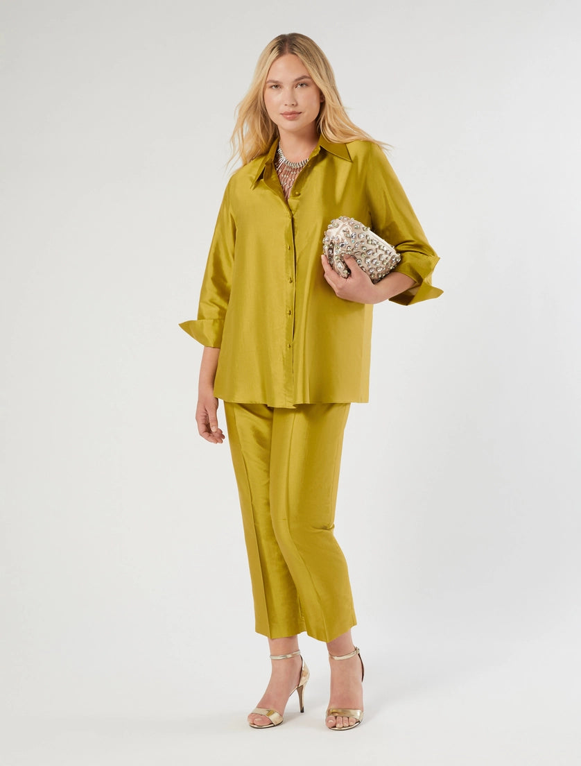 Marina Rinaldi Silk shantung tunic