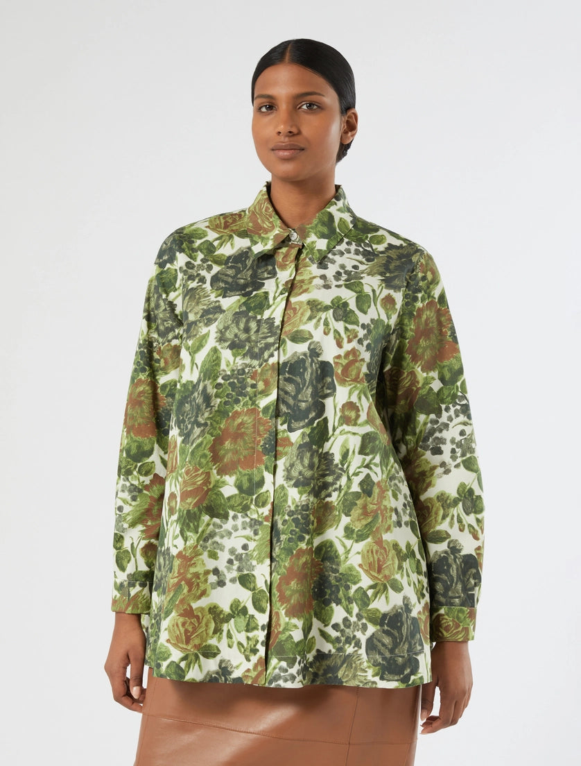Marina Rinaldi Printed poplin shirt