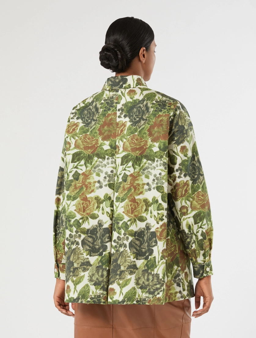Marina Rinaldi Printed poplin shirt