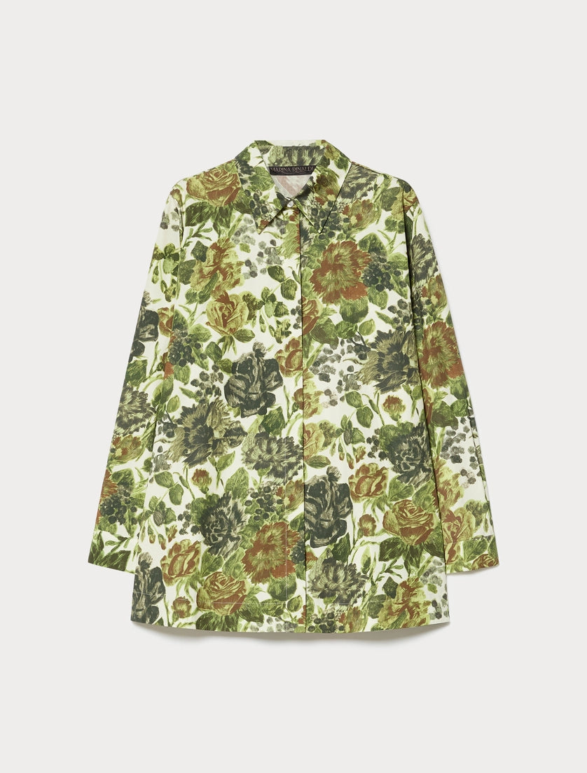 Marina Rinaldi Printed poplin shirt