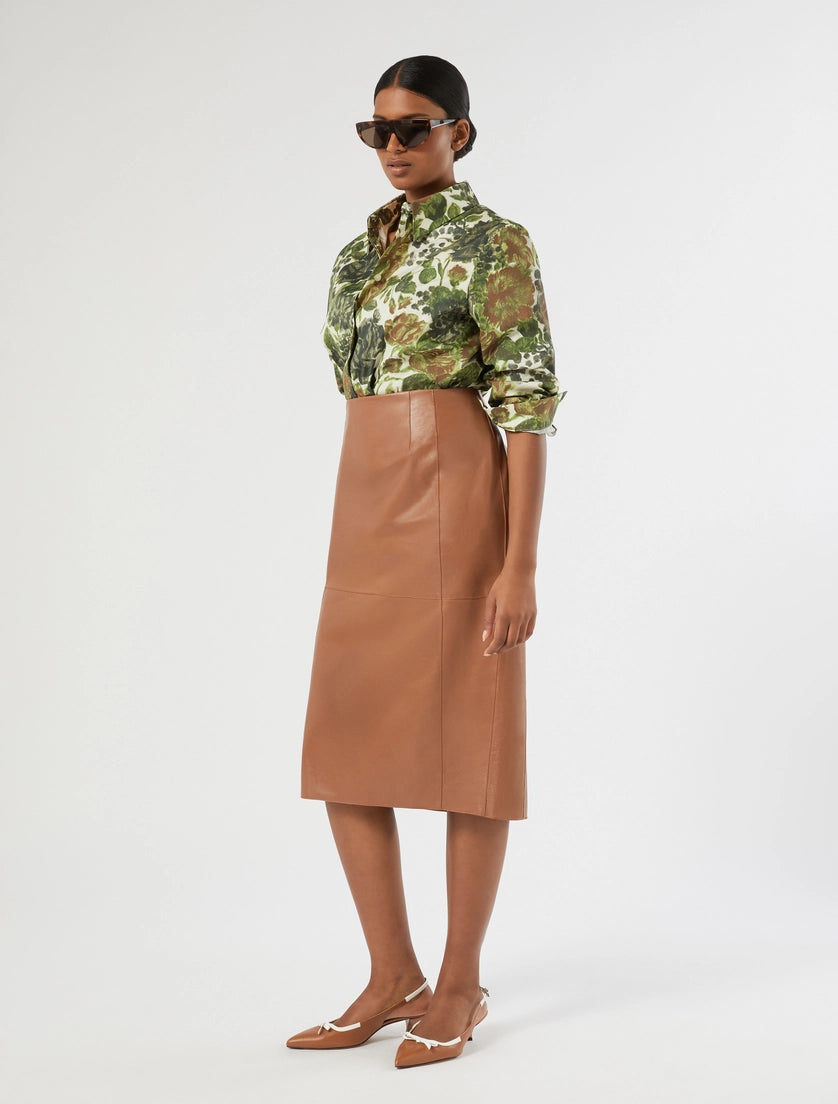 Marina Rinaldi Printed poplin shirt