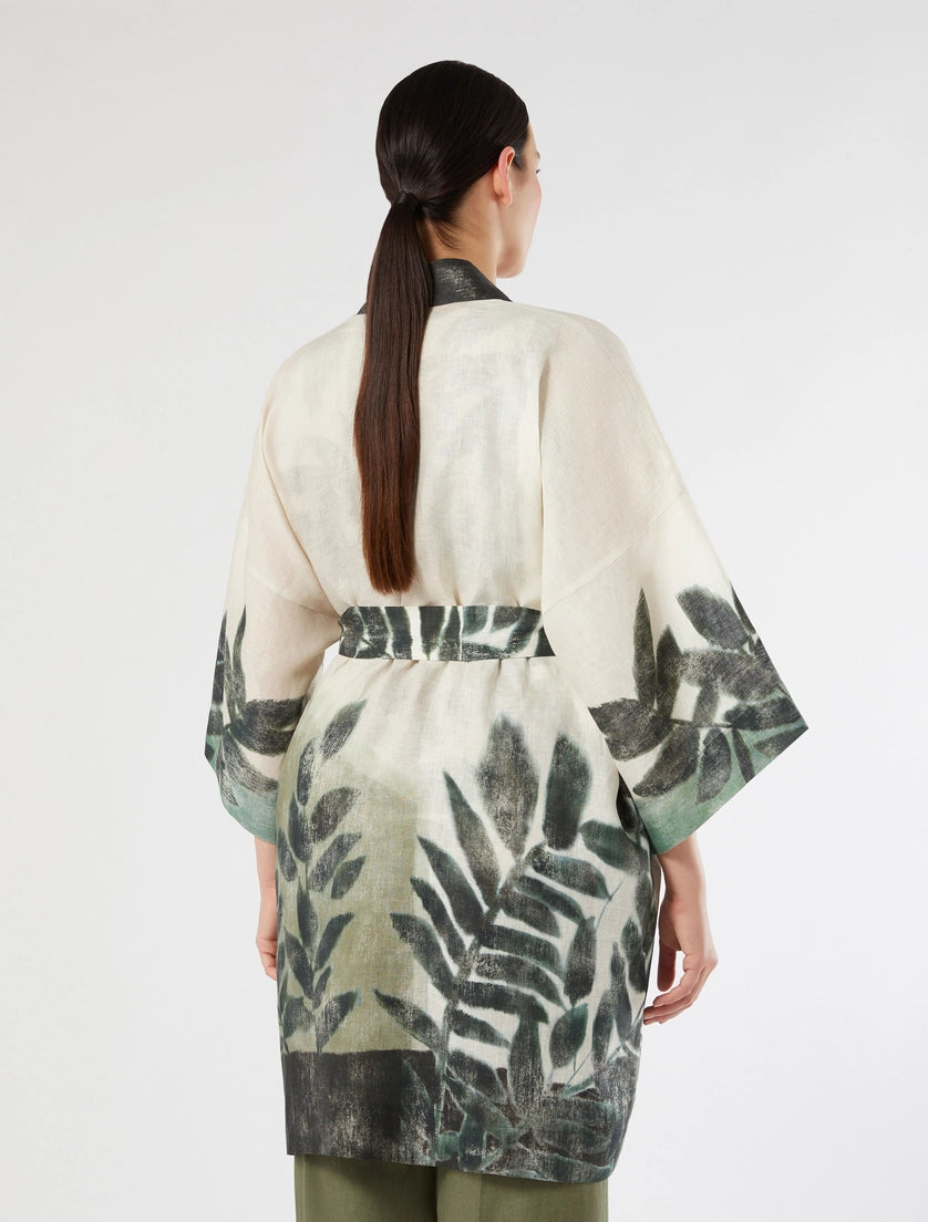 Marina Rinaldi Linen canvas kimono tunic