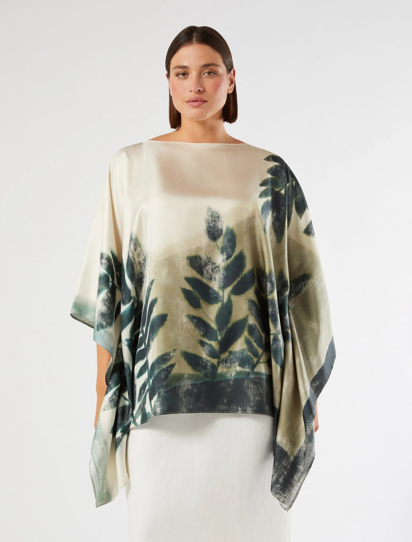 Marina Rinaldi Silk twill tunic