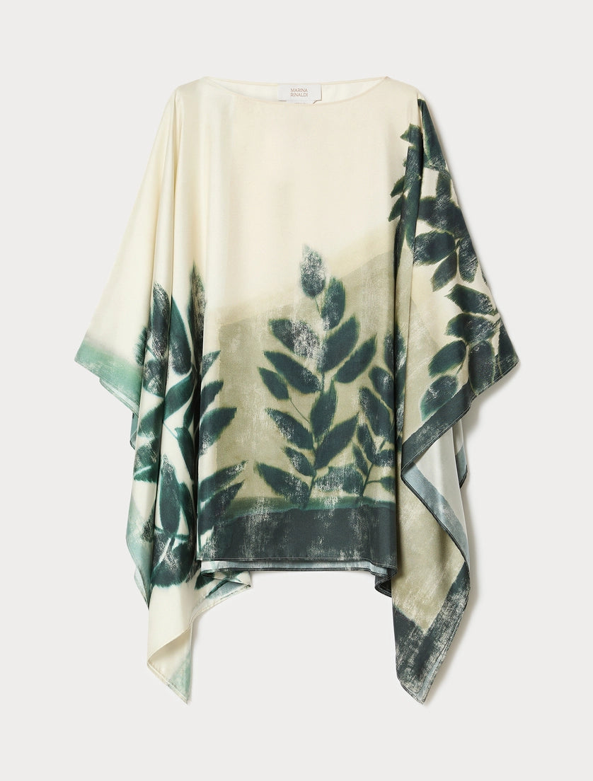 Marina Rinaldi Silk twill tunic
