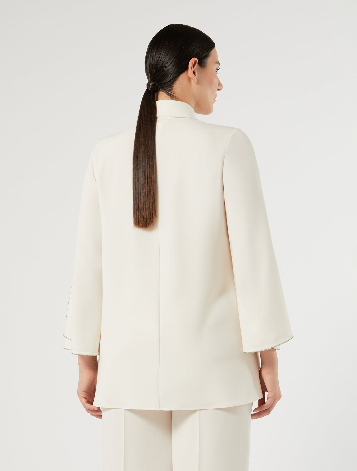 Marina Rinaldi Rhinestone-Adorned Cady Tunic