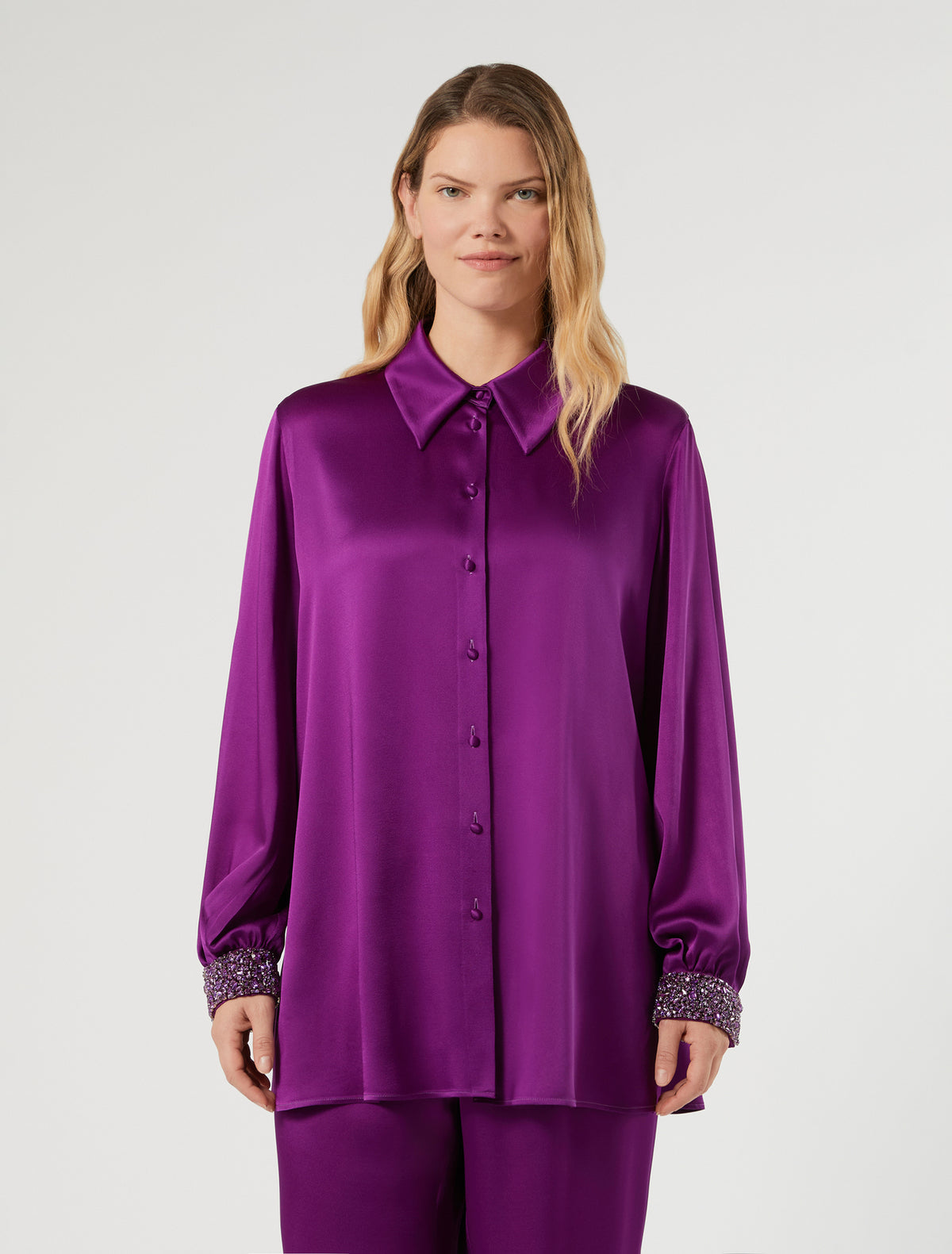 Marina Rinaldi Crepe Envers Satin Blouse