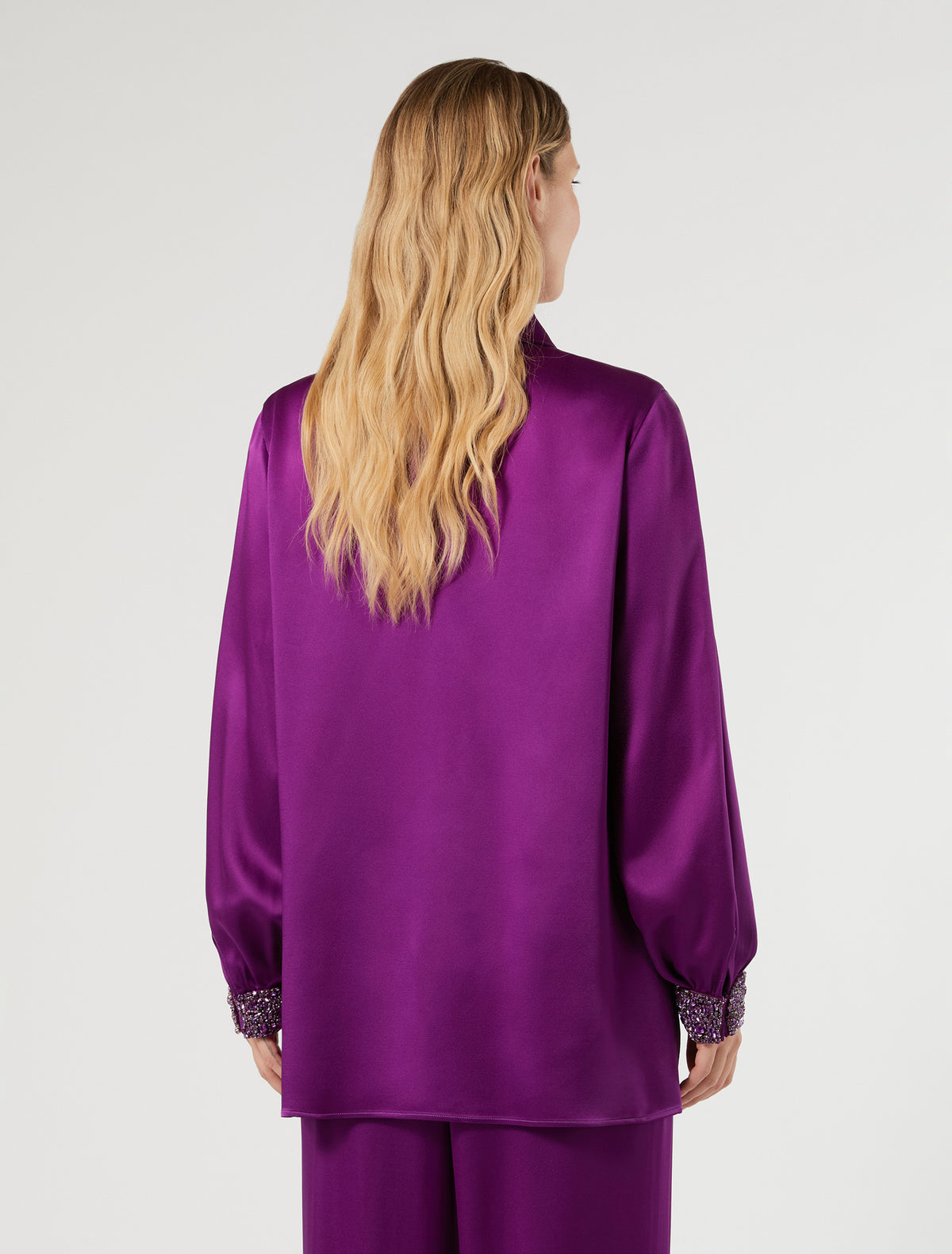 Marina Rinaldi Crepe Envers Satin Blouse