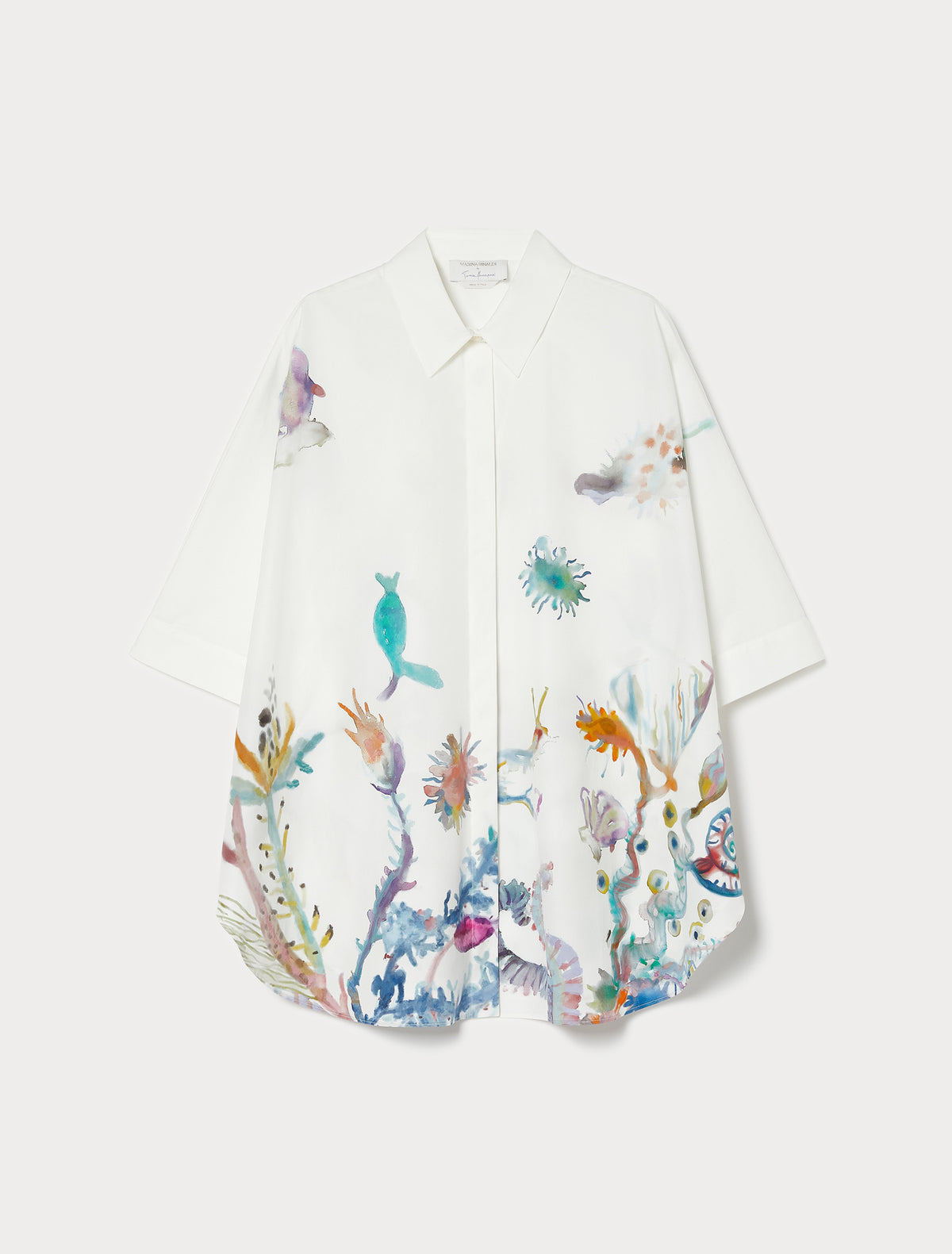 Marina Rinaldi Cotton Poplin Tunic