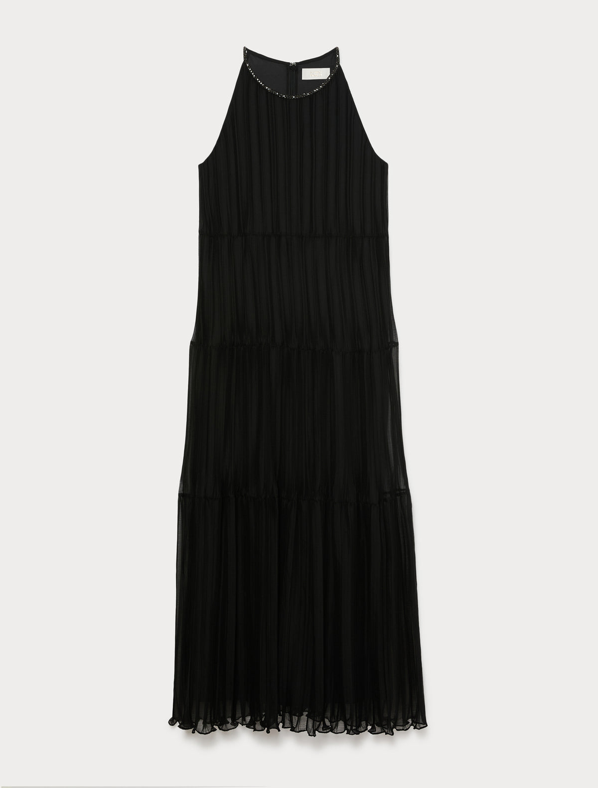 Marina Rinaldi Long Pleated Georgette Dress