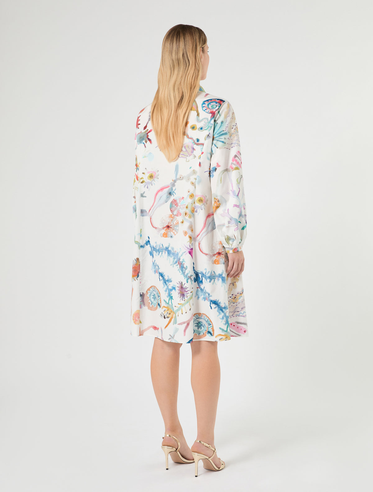 Marina Rinaldi Poplin Print Dress