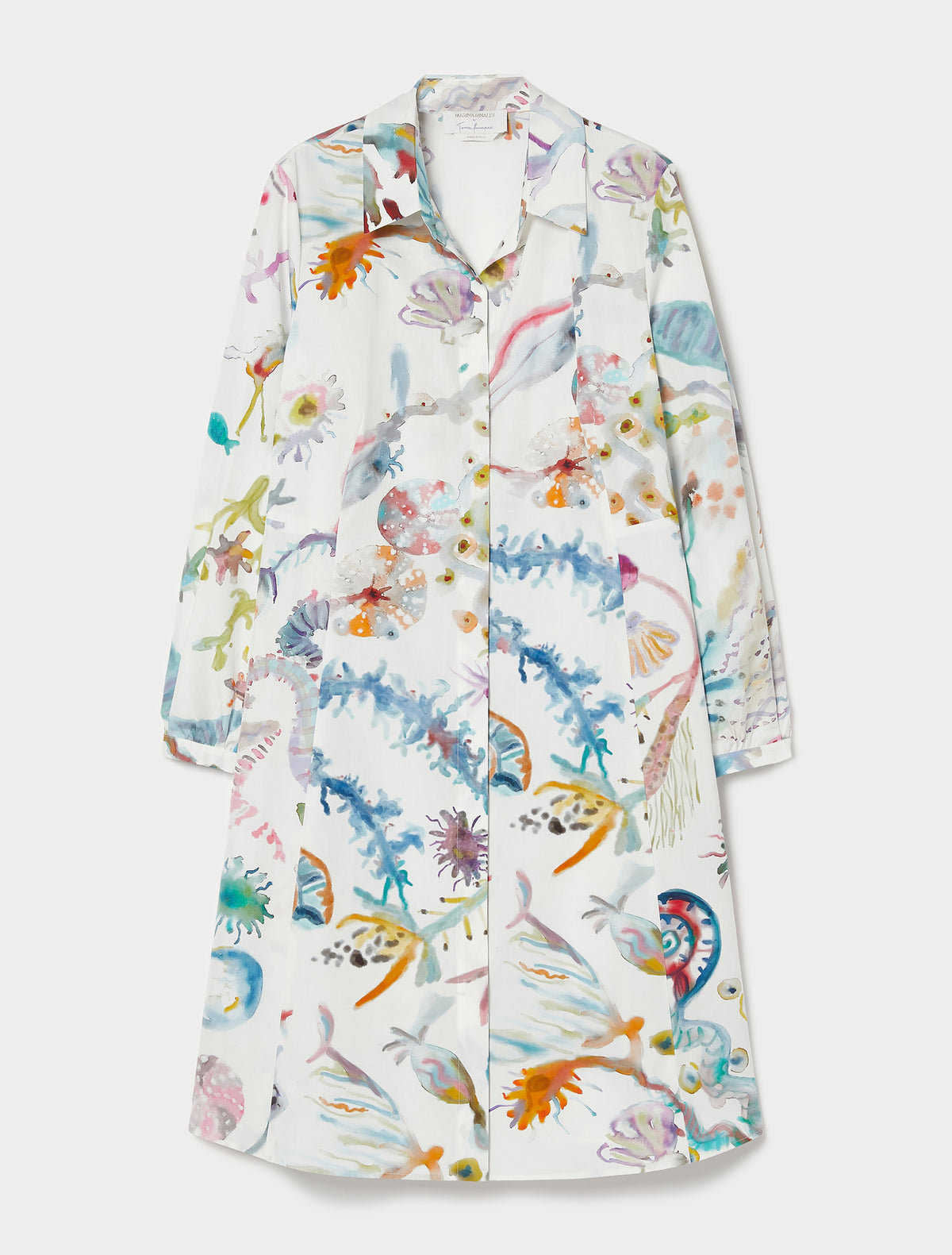 Marina Rinaldi Poplin Print Dress