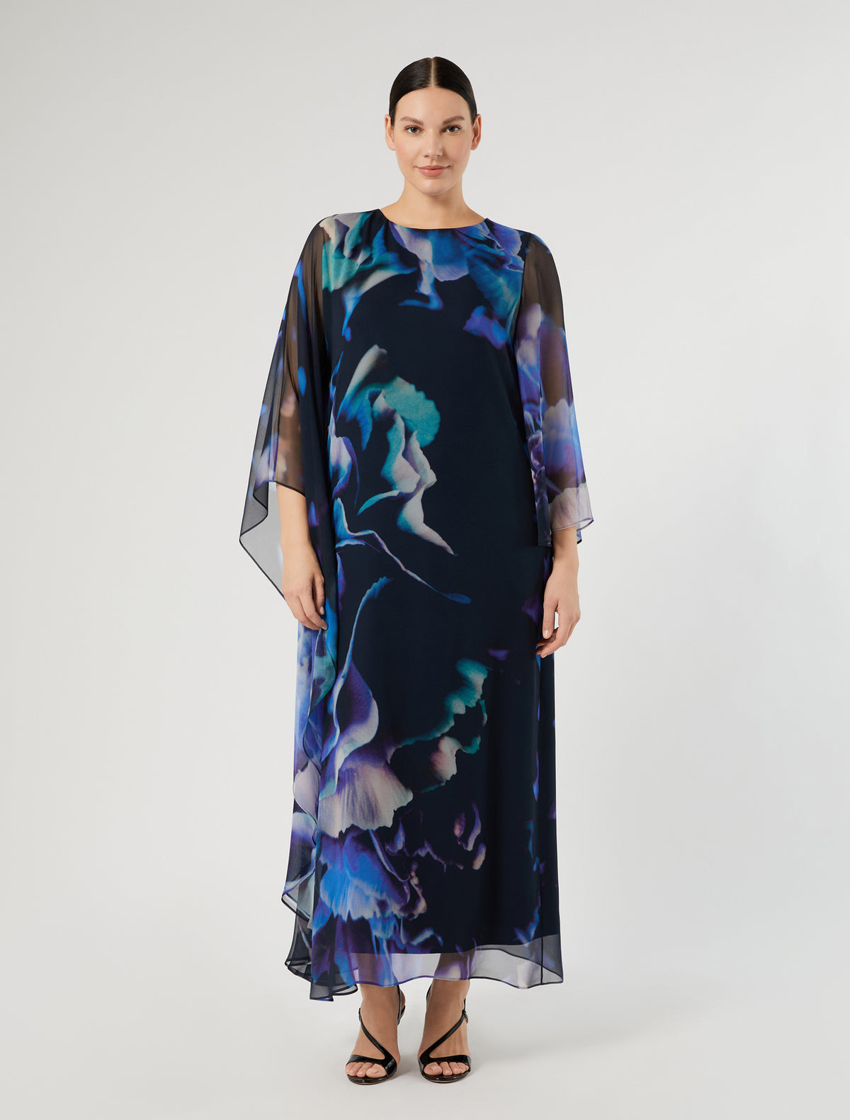 Marina Rinaldi Pure Silk Georgette Dress
